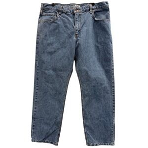 Carhartt Relaxed Fit Jeans Men 38x30 Blue Denim BD5119-M